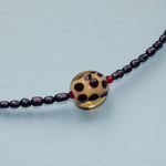 Leopard bead Necklace - blóma!Navy Pearlblóma!NecklaceNavy Pearl