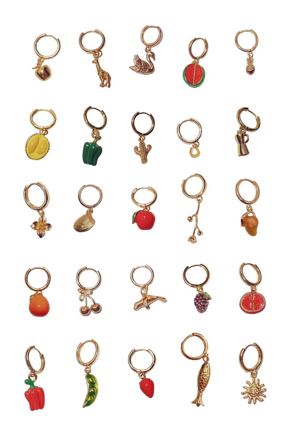 Pick n Mix Charm Hoop Earrings (single) - blóma!Sunblóma!EarringsSun