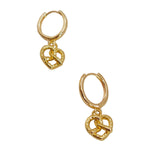 Pretzel Charm Mini Hoops - blóma!blóma!Earrings