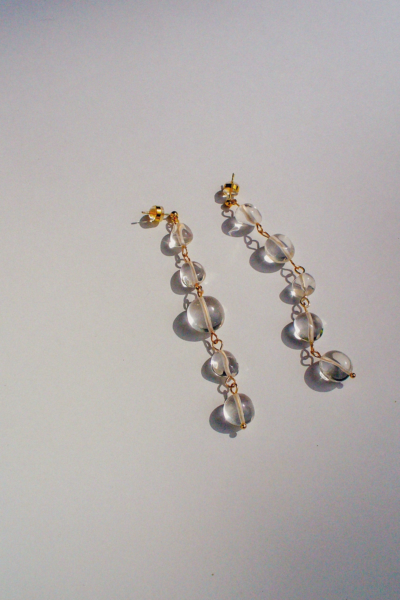 Quartz Nugget Earrings - blóma!Goldblóma!EarringsGold