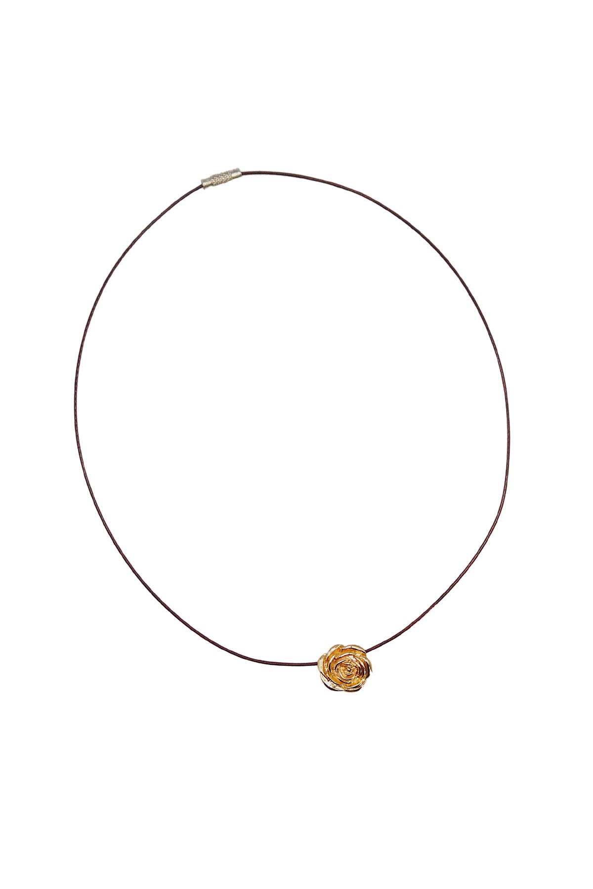 Rose Charm Wire Necklace - blóma!GoldRedblóma!NecklaceGoldRed