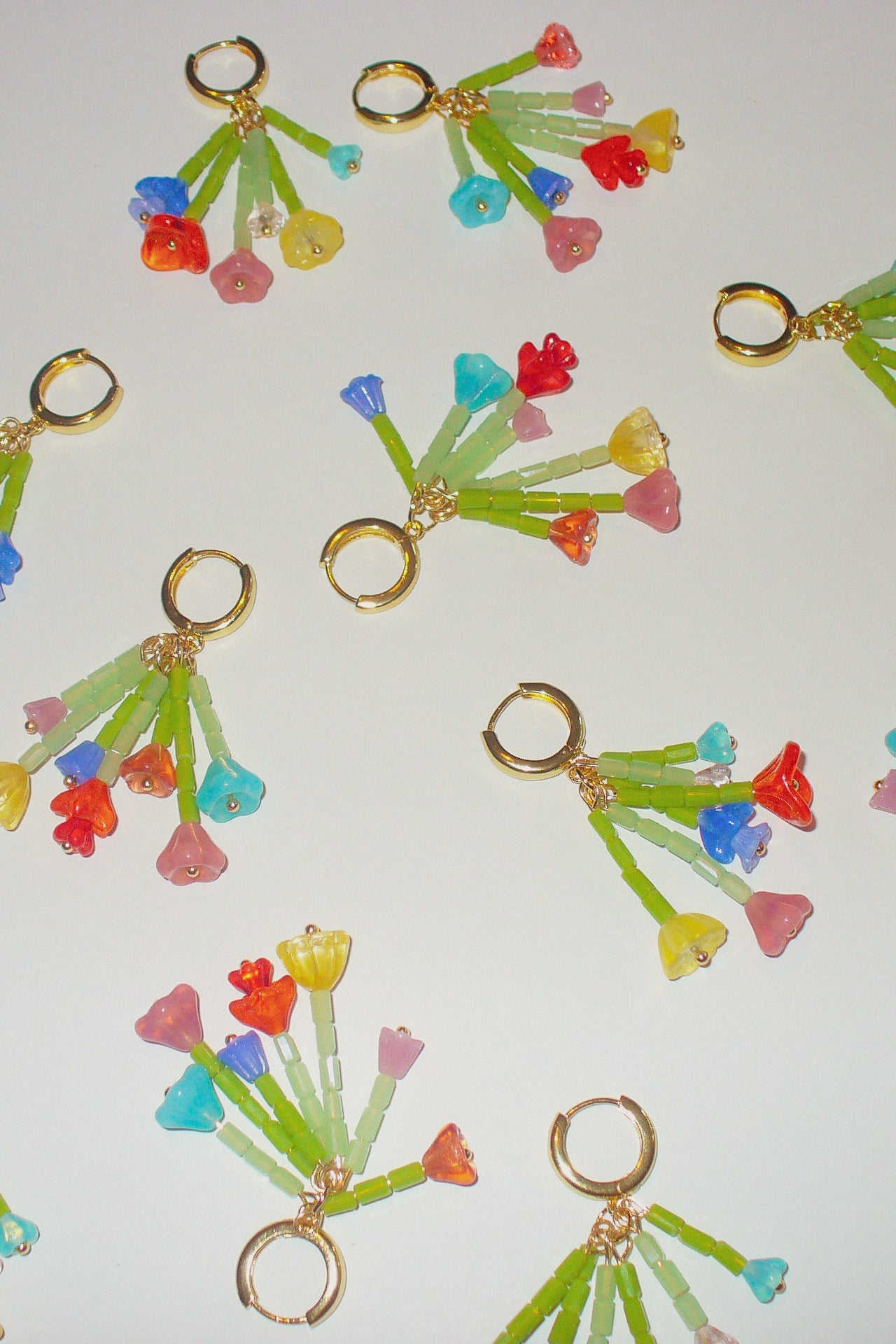 Wildflower Bouquet Mini Hoop Earrings - blóma!GoldblomashopEarringsGold