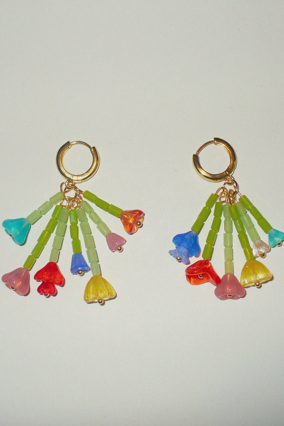 Wildflower Bouquet Mini Hoop Earrings - blóma!GoldblomashopEarringsGold